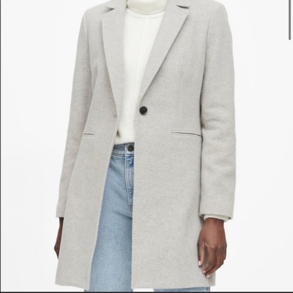 Banana Republic Italian Melton TopCoat Size Small